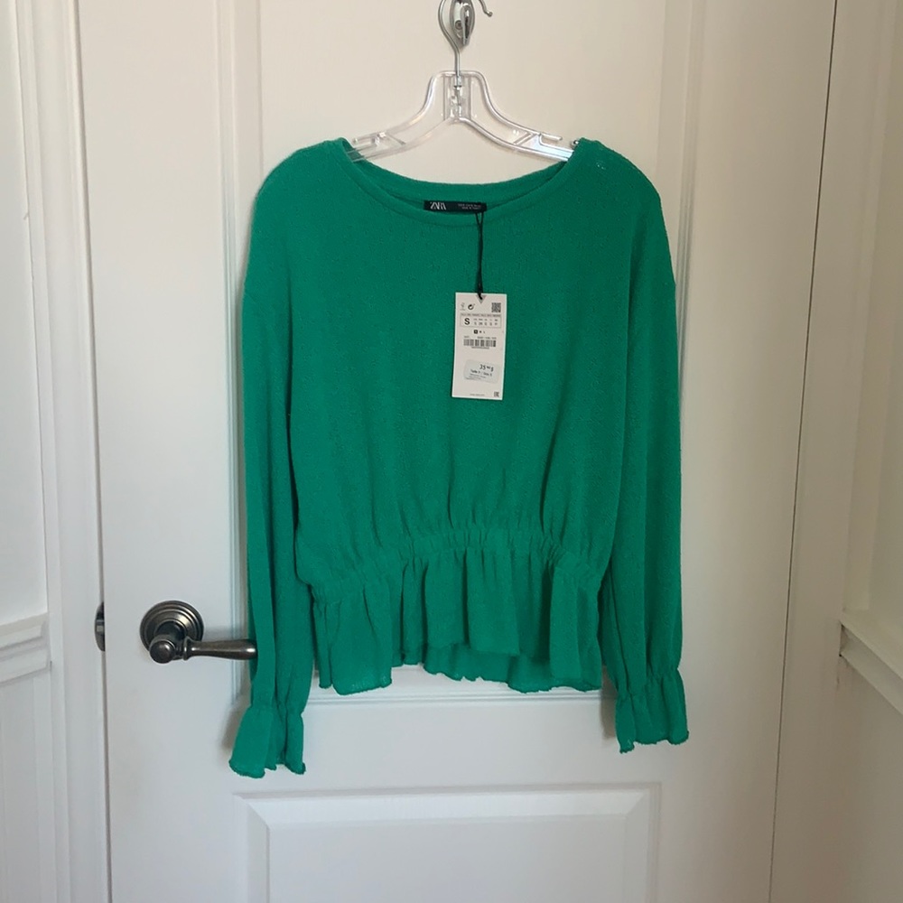 Brand new zara long sleeve top